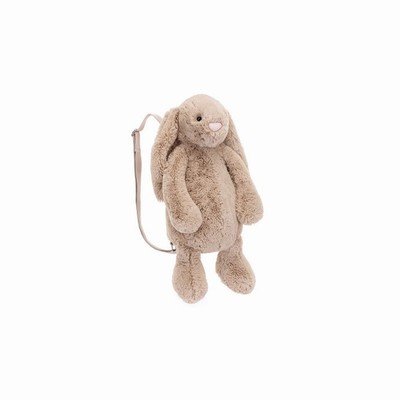 Jellycat Bashful Bunny Beige Backpack Bag New Zealand | HTRYL0169